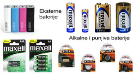 U ponudi imamo veliki izbor baterija.