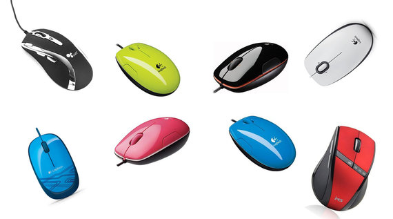 Miševi bežični i žični, za laptopove i računare, raznih oblika i boja.